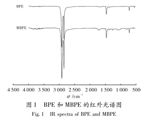 BPE 和 MBPE 的红外光谱图