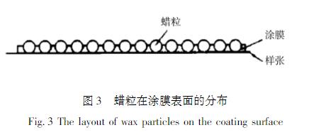 蜡粒在涂膜表面的分布